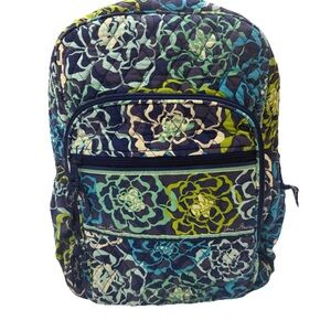 Vera Bradley Blue and Green Floral Backpack